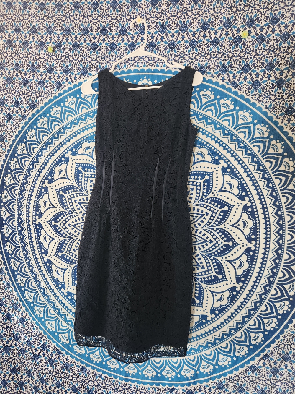 Tahari Black Lace Sheath Dress